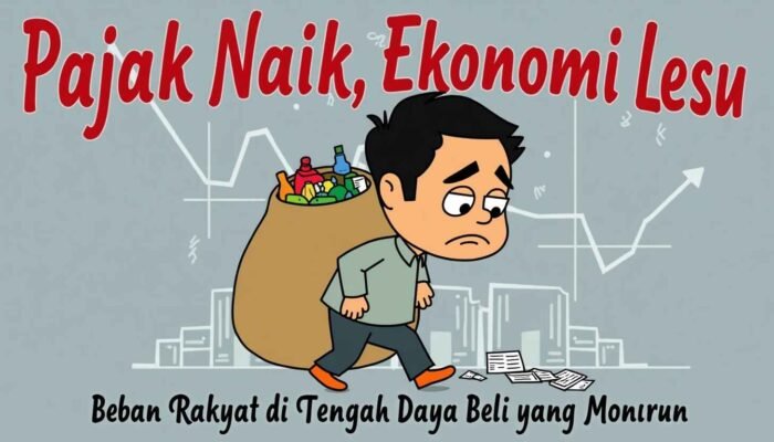 Pajak Naik, Ekonomi Lesu: Beban Rakyat di Tengah Daya Beli yang Menurun