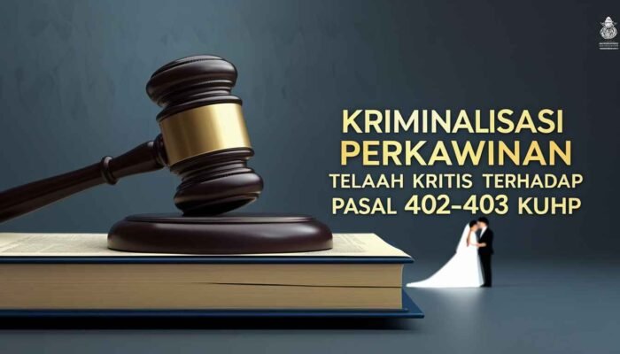Kriminalisasi Perkawinan? Telaah Kritis terhadap Pasal 402–403 KUHP