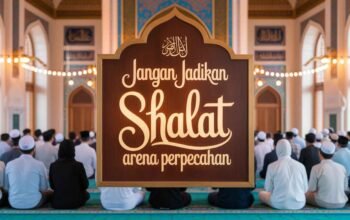 Jangan Jadikan Shalat Arena Perpecahan