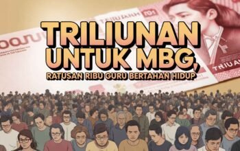 Triliunan untuk MBG, Ratusan Ribu Guru Bertahan Hidup