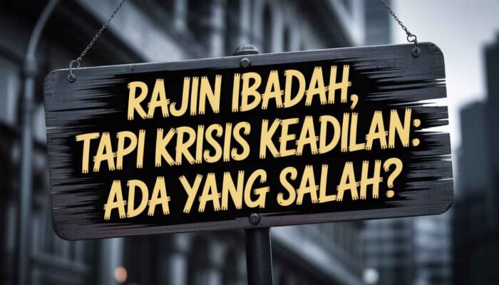 Rajin Ibadah, Tapi Krisis Keadilan: Ada yang Salah?