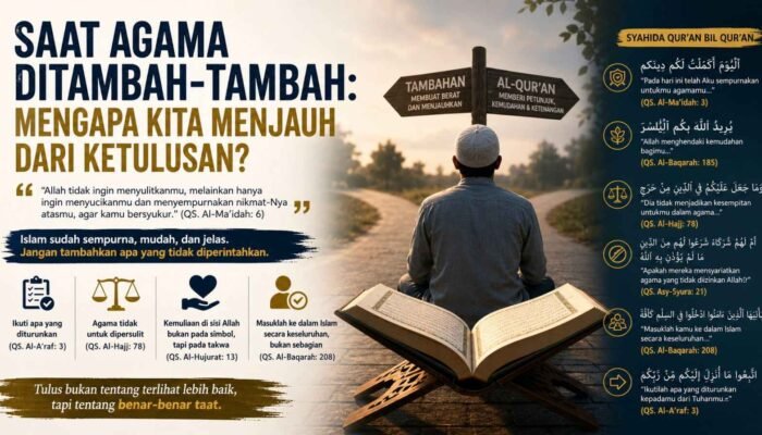 Saat Agama Ditambah-tambah: Mengapa Kita Menjauh dari Ketulusan?