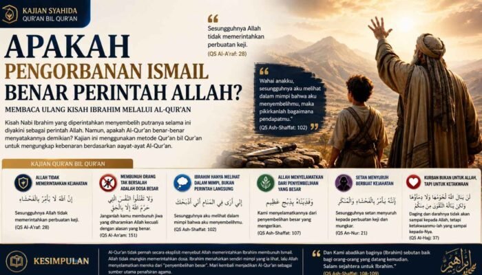 Apakah Pengorbanan Ismail Benar Perintah Allah?