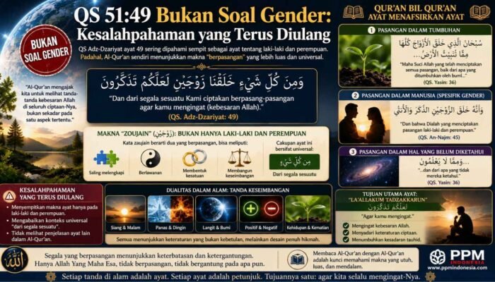 QS 51:49 Bukan Soal Gender: Kesalahpahaman yang Terus Diulang