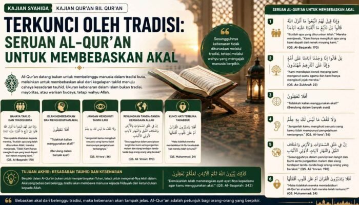 Terkunci oleh Tradisi: Seruan Al-Qur’an untuk Membebaskan Akal