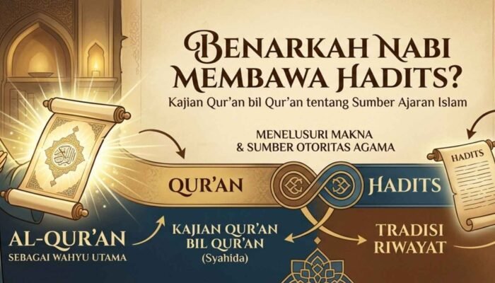 Benarkah Nabi Membawa Hadits? Kajian Qur’an bil Qur’an tentang Sumber Ajaran Islam