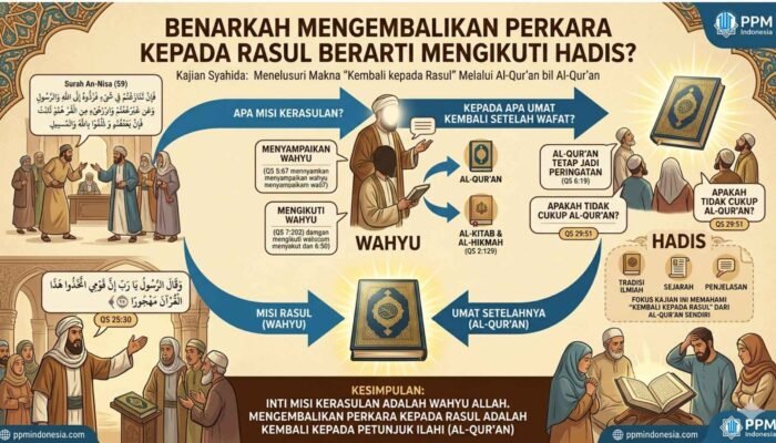 BENARKAH MENGEMBALIKAN PERKARA KEPADA RASUL BERARTI MENGIKUTI HADIS?