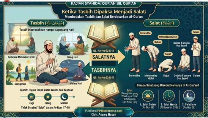 Ketika Tasbih Dipaksa Menjadi Salat: Telaah Qur’an bil Qur’an