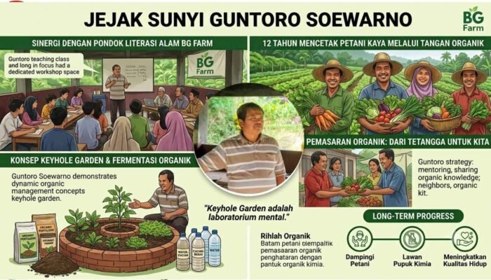 Jejak Sunyi Guntoro Soewarno: 12 Tahun Menyalakan Harapan dan Mencetak Petani Kaya Lewat Tangan Organik
