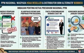 Ketua Presidium PPM Nasional Imbau Aktivis Waspadai Hoaks Reseller BBM Alternatif BOBIBOS