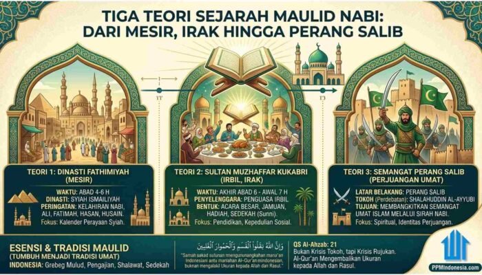 Tiga Teori Sejarah Maulid Nabi: Dari Mesir, Irak hingga Perang Salib