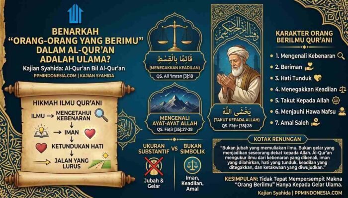 BENARKAH “ORANG-ORANG YANG BERILMU” DALAM AL-QUR’AN ADALAH ULAMA?