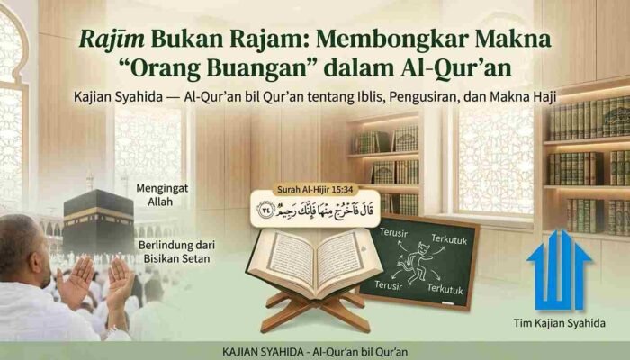 Rajīm Bukan Rajam: Membongkar Makna “Orang Buangan” dalam Al-Qur’an