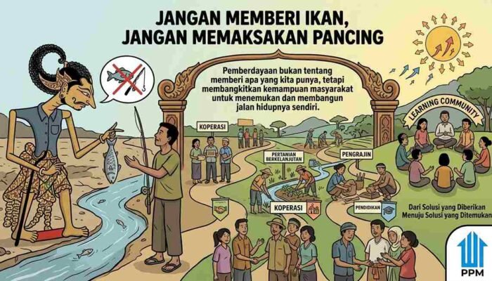 JANGAN MEMBERI IKAN, JANGAN MEMAKSAKAN PANCING