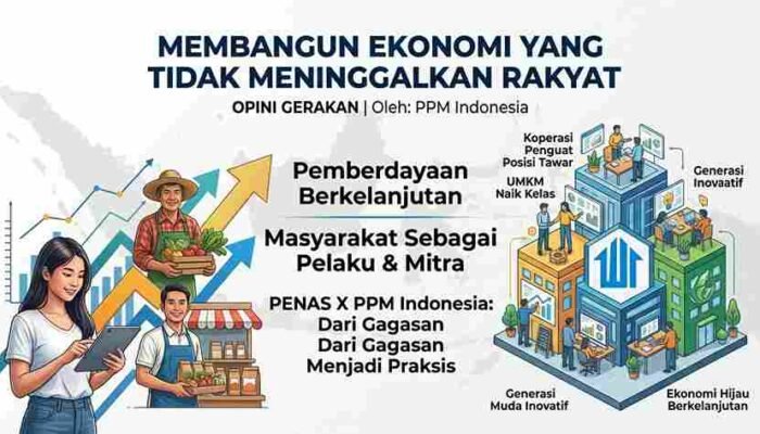 MEMBANGUN EKONOMI YANG TIDAK MENINGGALKAN RAKYAT